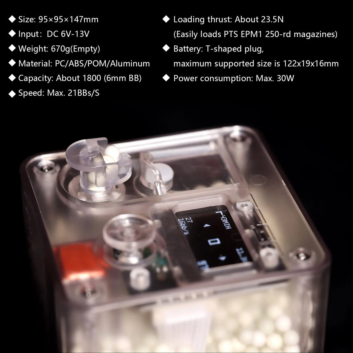T238 Speed Loader PRO — High-Torque Smart Loader for AEG & GBB Magazin ...