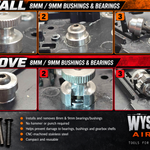 Wyshtech AEG Bearing & Bushing Installation/Removal Tool – 8mm & 9mm