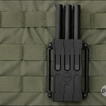 Begadi Hard Shell Holster / Mag Pouch for up to 3 AEP magazines, self-locking -black