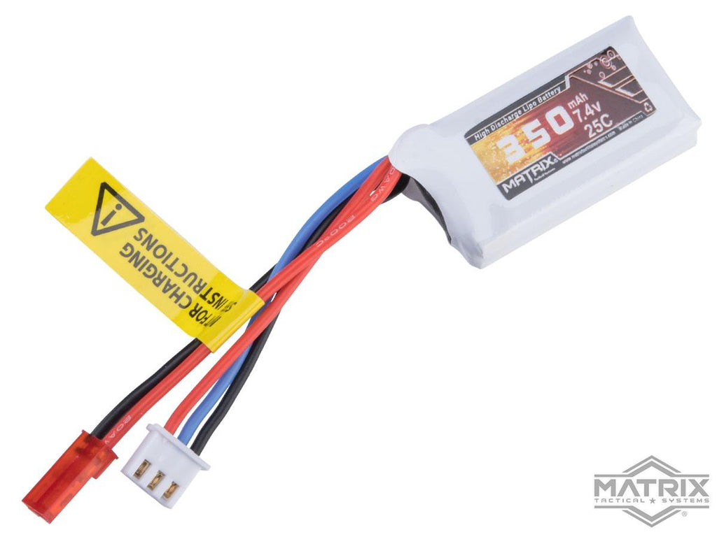 Matrix 7.4v 350mah Lipo / JST connector for HPA Rifles