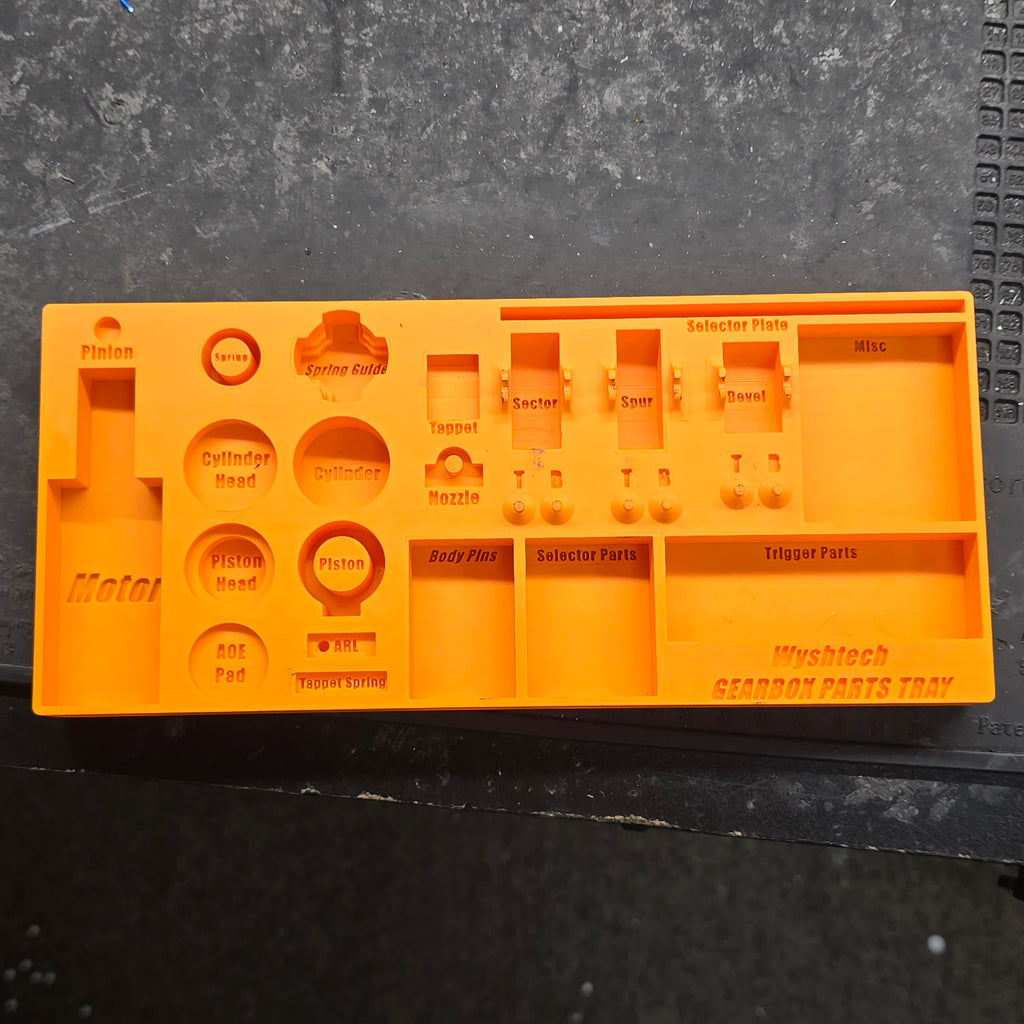 Wyshtech AEG Gearbox Parts Tray – Pre-Order (Production Begins Oct 23)