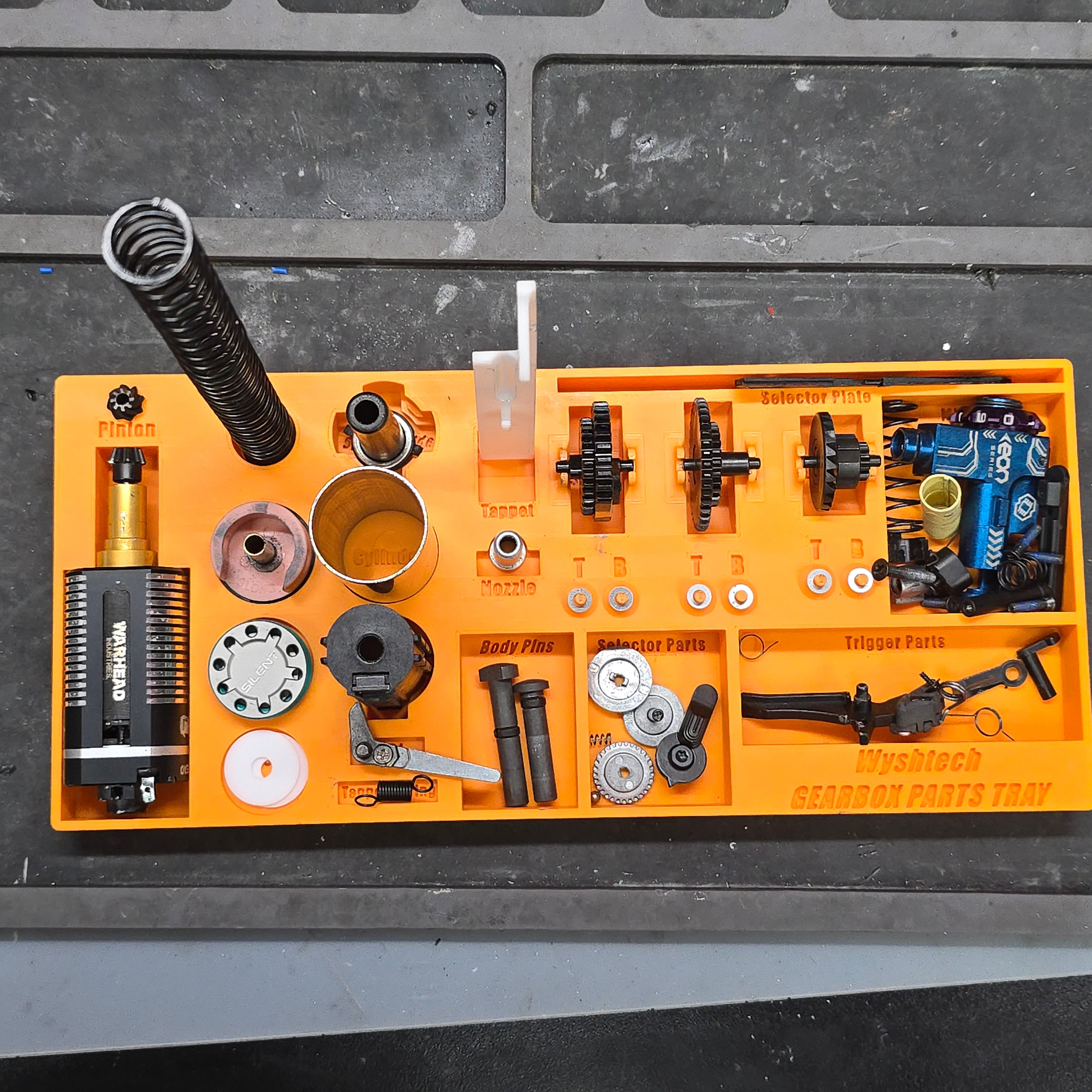 Wyshtech AEG Gearbox Parts Tray – Pre-Order (Production Begins Oct 23)