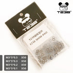 T238 Airsoft AEG Gearbox Shim Set – 200pc Precision Gear Shims (0.1 / 0.2 / 0.3 / 0.5mm) - WyshTech